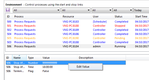 Session Variables Control
