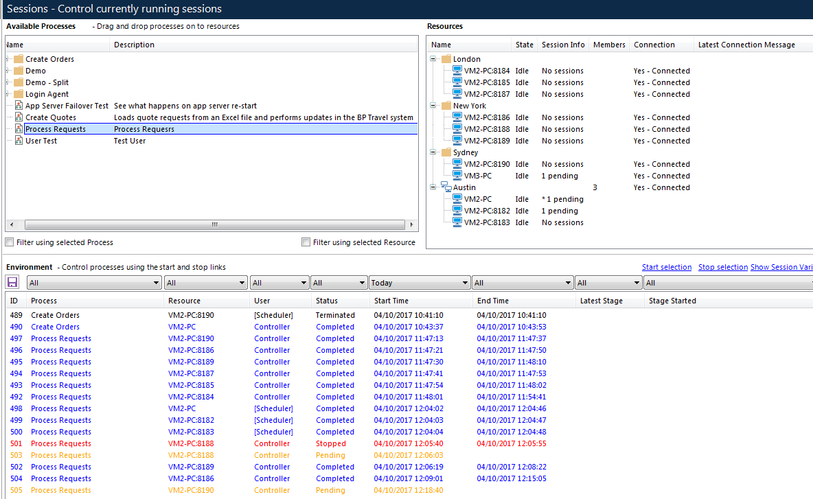 Session Manually